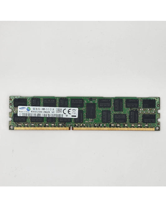 Vista frontal del módulo de memoria DDR3 Samsung de 16 GB (dual-rank x4, 14900 MT/s).